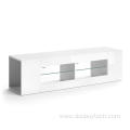 Glass Shelf High Gloss LED TV Stand